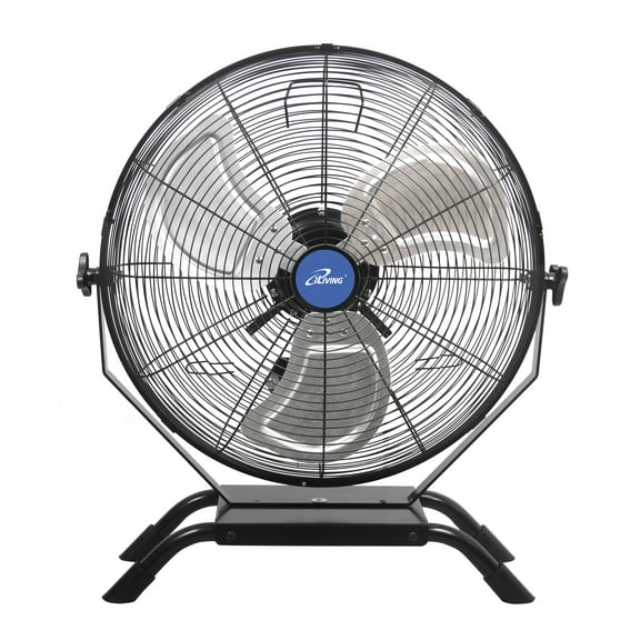 iLIVING Wall Mounted/Floor Stand Variable 20 Inches Speed Indoor/Outdoor Fan, Industrial grade for Patio, Greenhouse, Garage, Workshop, and Loading Dock, 4650 CFM, Black