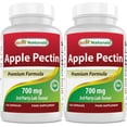 thumbnail image 1 of Suplemento Best Naturals Pectina de Manzana 700 mg 120 Cápsulas x 2, 1 of 7