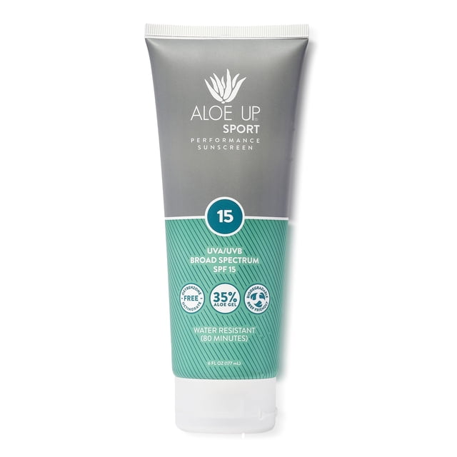 Loción de protección solar ALOE UP Sport SPF 15 177 ml Broad Spectrum