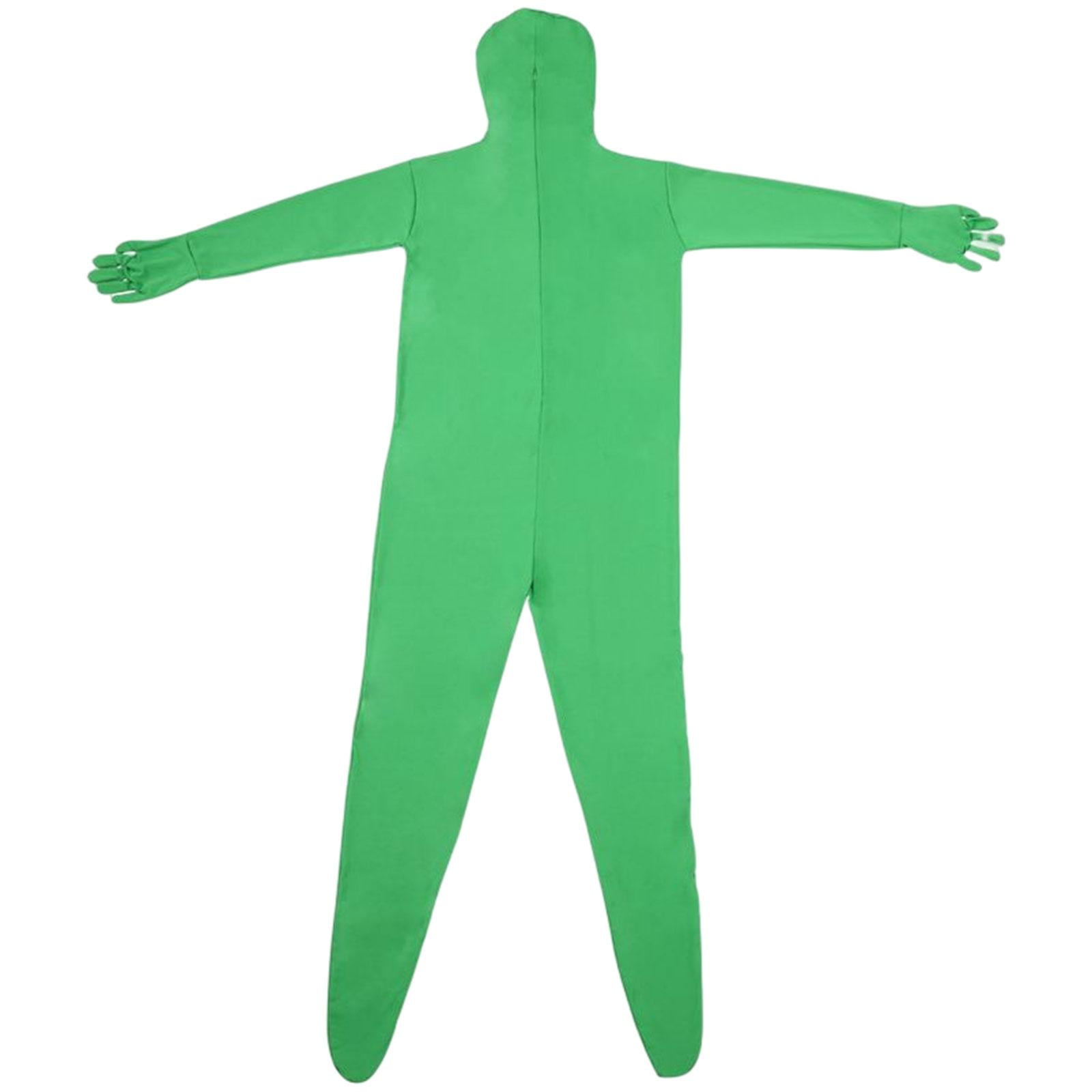 Full Body Suit Green Screen Bodysuit for Photography Photo Film Men and