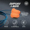 thumbnail image 3 of Plugfones Auriculares con tapones para los oídos básicos Auriculares híbridos con tapón para los oídos Clasificación de reducción de ruido de 27 dB Auriculares de protección auditiva compatibles con O, 3 of 5