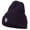 Navy, variant on Siberian Husky Embroidered Long Beanie - Navy OSFM