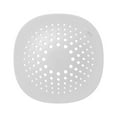 thumbnail image 1 of Injueey Colector de pelo de drenaje de silicona, colador de fregadero, filtro de cubierta de lavabo para el hogar, cocina, baño, ducha Juegos de accesorios de baño Blanco, 1 of 6