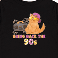 thumbnail image 4 of Inktastic Bring Back The 90s Cool Orange Cat Boys or Girls Long Sleeve Toddler T-Shirt, 4 of 5
