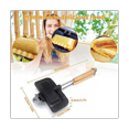 thumbnail image 4 of 2 moldes para hornear sándwiches de doble cara, molde para hacer sándwiches con asa abatible para panqueques de desayuno, mango extraíble, 4 of 8