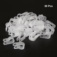 thumbnail image 2 of 50Pcs Nylon R-type Cable Clamp Organizer Cord Clips for Wire Management 10.4mm, 2 of 4