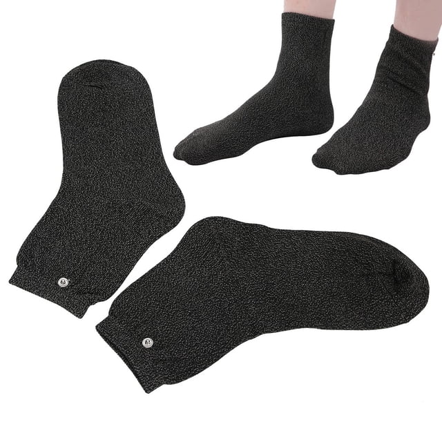 SILVER CONDUCTIVE ELECTRODE SOCKS FOR NEUROPATHY - TENS MASSAGE THERAPY MACHINE
