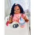 thumbnail image 2 of Muñeca bebé realista GYCV de 24" negra con peso, 2 of 5