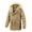 Khaki, variant on Men's Thicken Warm Winter Coat Mountain Ski Snowboard Jacket Hooded Parkas Outerwear with Fur Hooded Khaki XL