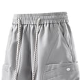 thumbnail image 6 of IhhxPro Men's Running Shorts Drawstring Cargo with Elastic Waist and Multi-Pockets Quick-Dry Athletic Lightweight Breathable Loose Fit for Gym Training Jogging Summer M-4XL, 6 of 7