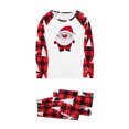 thumbnail image 3 of Odeerbi Christmas Pajamas for Family Holiday Long Sleeve Family Christmas Pajamas Matching Sets Dad Christmas Plaid Printed Blouse Tops + Pants Sleepwear Family Matching PJs Set Red, 3 of 6