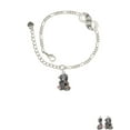 thumbnail image 2 of Delight Jewelry Two-tone Dragon with Red Crystals Silver-tone Paw Infinity Link Chain Bracelet, 6"+2" Extender, 2 of 3
