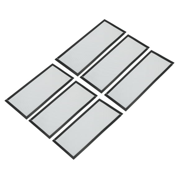 6Pcs Floor Vent Covers, 12"x5.5" Magnetic Floor Register Air Vent Screen, White