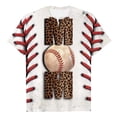 thumbnail image 4 of DPTALR Femmes Casual Été Impression Manches Courtes Col Rond T-Shirt Blouse Tops, 4 of 5