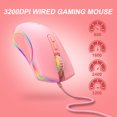 thumbnail image 4 of Ratón óptico con cable tipo C BR para juegos RGB colorido, 4 of 5