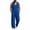Blue, variant on Men Two Piece Sets Trendy Ribbed V Neck Sleeveless Button Vest and Pants Suit Casual Solid Color Beach Vacation Outfits M