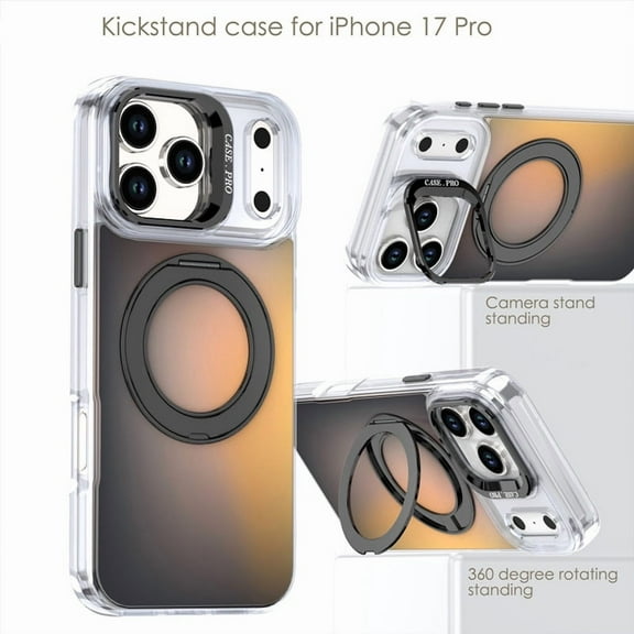 TYJKeJi Fashion Case Kickstand Drop Resistant Shockproof Case For iPhone 17 Pro