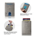 thumbnail image 4 of Serman Brands RFID Blocking Slim Wallet | Bifold Genuine Leather Thin Minimalist Front Pocket Wallets | Credit Card Holder | For Men with Money Clip | Slate Gray, 4 of 7