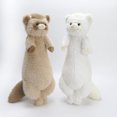 thumbnail image 4 of Angora Ferret Plush Toy, Nervous Ferret Doll, Companion Doll, Long Pillow Doll, 4 of 5