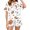 White&&100, variant on CONROSES Womens Halloween Pajama Set 2 Peice Hallowmas Pjs Ghost Pumpkin Graphic Short Sleeve Tops Shorts Loungewear Sets Cozy Nightwear Sleepwear