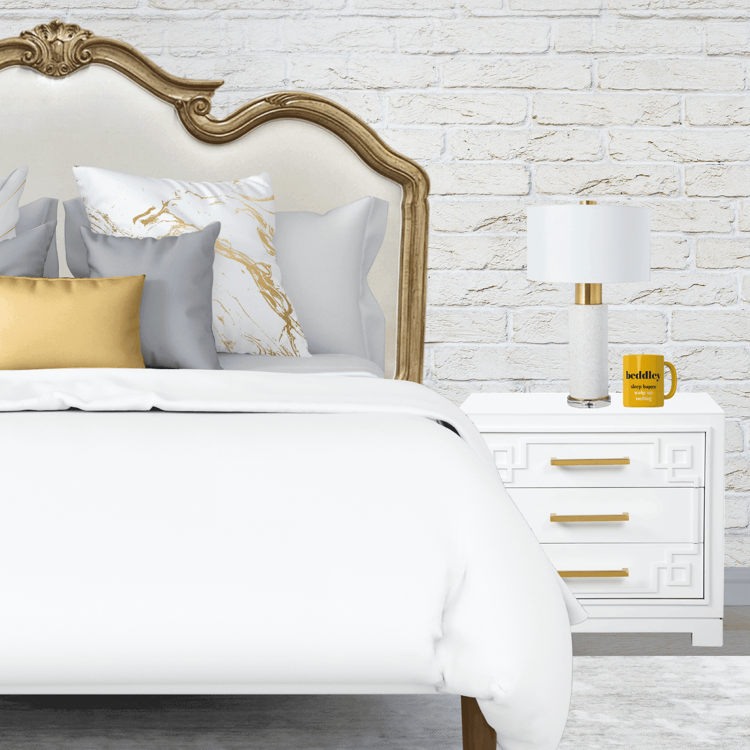 Supreme White Easy-Change Duvet Cover