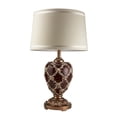 thumbnail image 1 of Lamp Benzara Benjara - Lámpara de mesa con forma de urna de poliresina, color marrón, 1 of 4