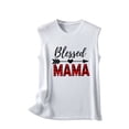 thumbnail image 3 of Birdeem Fashion Women Printing Round-Neck Sleeveless Block Shirts Tunic Tee Tops, 3 of 5