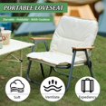 thumbnail image 3 of Portable Camping Chairs, Large Ultralight Backpacking Chair for Outdoor Camp, Foldable Chair for Beach, Travel, Outside Camping, Hiking, Black, 3 of 7