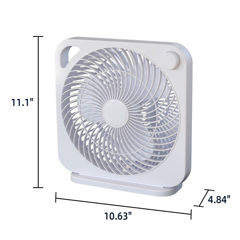 (2 pack) Mainstays 9 inch Personal Box Fan with 3 speeds White