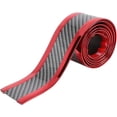thumbnail image 1 of 1m 3.3ft Universal Protector de umbral de puerta de coche Protector de borde de entrada Tira adhesiva Patrón de fibra de carbono Rojo Rojo Verde, 1 of 5