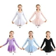 thumbnail image 7 of Gyratedream Toddler Girls Long Sleeve Sparkle Ballet Skirted Leotard Dance Dress Skirt Gymnastic Ballerina Outfit, 7 of 7