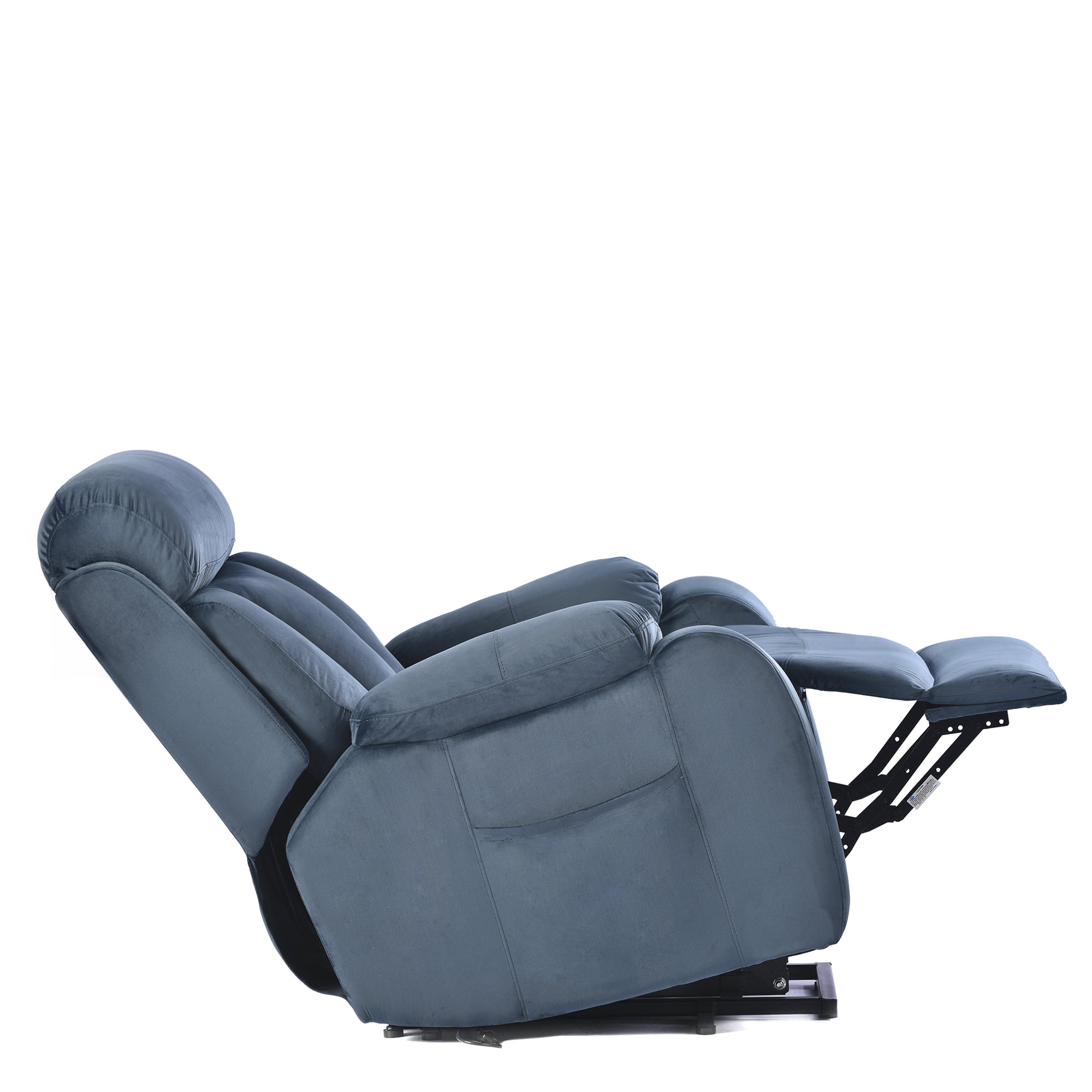 Resenkos Massage Recliner Chair, Fabric Recliner Sofa Home Theater Seating with Lumbar Support, Power Lift Recliner Chair for Living Room, Navy Blue Resenkos Massage Recliner Chair, Fabric Recliner Sofa Home Theater Seating with Lumbar Support, Power Lift Recliner Chair for Living Room, Navy Blue