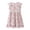 AB119 Light Pink, variant on Tisuna Floral Print Dress For Teen Girls Ruffled Sleeve Crew Neck Summer Dresses Fashion Soft Girls Big Kids Princess Dress Green Size 18-24 Months