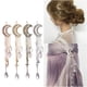 thumbnail image 3 of Luna Cristal Diamantes De Imitación Cuentas Colgante Horquilla Nupcial Pelo Clip Mujeres Joyería Regalo Monstrate CE008229-02, 3 of 6