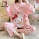 thumbnail image 2 of Hello Kittys-Pijama de Anime Sanrios para mujer, conjunto de chándal de manga larga, dibujos animados Kawaii, dulce versión coreana, primavera y otoño, 2 of 4