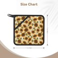 thumbnail image 2 of 2PCS Pot Holders for Kitchen - Heat Resistant Silicone Pot Holders with Hanging Loop, Autumn Sunflowers Non Slip Oven Hot Pads, Potholders for Decor Baking Cooking Kitchen, 2 of 6