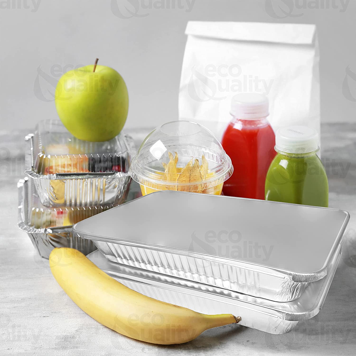 Aluminum Pans 9x13 Disposable Foil Pans Half Size Aluminum Trays with Lids Heavy Duty Steam Table Deep - Tin Foil Pans, Bakeware, Lasagna Pans, Roasting, Food Storing, Catering, Cake, Oven Pan (10)