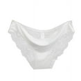 thumbnail image 2 of Womens Underwear lace Seamless Cotton Panty Hollow White/L Brief Panties, 2 of 4