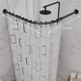 thumbnail image 4 of Barra De Cortina De Ba&ntilde;o De Ducha Extensible De 80-150cm Tubo En L Para Cortina De Ba&ntilde;o De Acero Inoxidable Ajustable Antideslizante Barra Telesc&oacute;pica Angular Para Cor, 4 of 7