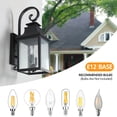 thumbnail image 2 of Outdoor Wall Lantern, Porch Lights Wall Mount Lamps Waterproof Aluminum With Frosted Glass, for Outside House Deck Patio Garage Lighting, 1pcs, 2 of 9