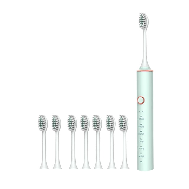 Binmer Toothbrush, Toothbrush With 8 Brush Heads, Smart 6-speed Timer Toothbrush IPX7 -Newly Upgraded Toothbrush