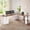 White+Brown, variant on 67" L Shaped Computer Desk with 3 Drawers and Storage Shelves, Farmhouse Corner Office Desk, Home Office Desk