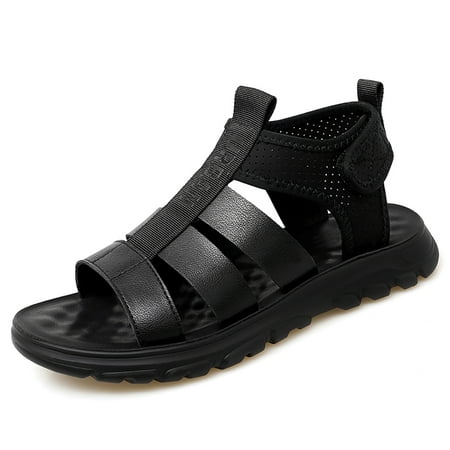 

Engtoy Men s Sandals Flat Open Toe Rome Style Daily Outdoor Street Breathable Light Beach Shoes