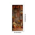 thumbnail image 2 of Eoozwa Fall Thanksgiving Door Cover Happy Fall Door Decorations Fall Harvest Pumpkin Photography Backdrop for Thanksgiving Party Supplies Autumn Home Decor , 79x35 Inches, 2 of 6