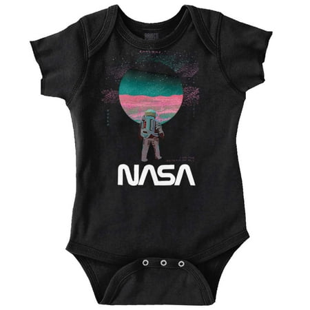 

NASA Space Force Planet Mars Mission Romper Boys or Girls Infant Baby Brisco Brands 12M
