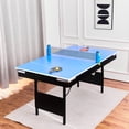 thumbnail image 3 of M optimized Billiards Table, Pool Table, Portable Foldable Pool Table, Billiard Table Set Includes Balls, Cues, Chalks and Brush, Perfect for Family Game Room Kid Adult, 3 of 9