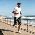 thumbnail image 6 of VV AVEORS Baggy Cargo Shorts For Men Camo Relaxed Fit Drawstring Waist Hiking Shorts Lightweight Work Bermuda Shorts Multi Pockets Black 4XL, 6 of 6