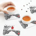 thumbnail image 7 of Pofeuu Funny Christmas Moose Kissing Under Mistletoe Print Leather Coasters Set of 6, Round Cups Mugs Mat Pad for Home Kitchen Heat Resistant Drink Coasters,Square, 7 of 7