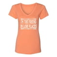 thumbnail image 3 of Go All Out I'm The Friend In Low Places Funny Country Music Gift V Neck T-Shirt Women, 3 of 5