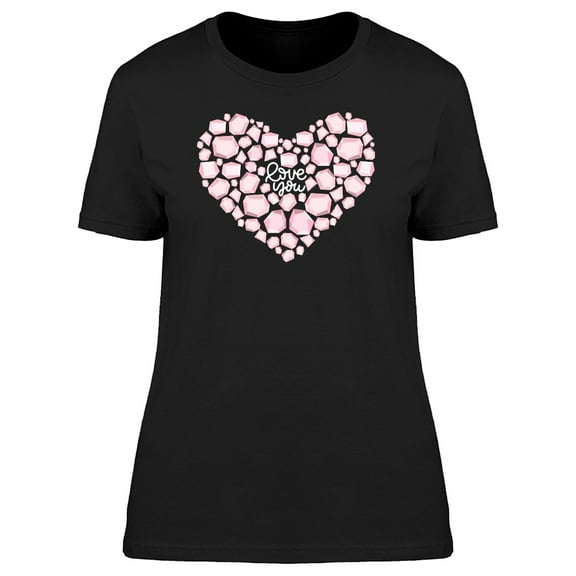 Love You Heart Of Diamond Tee Women's -Image by Shutterstock